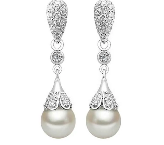 Pearl vintage Stone Earrings