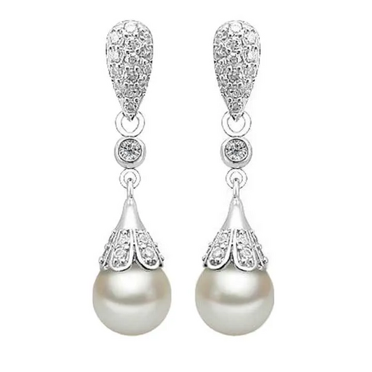 Pearl vintage Stone Earrings