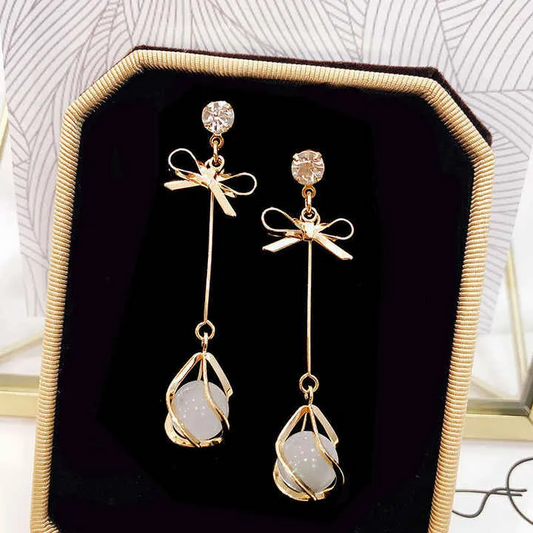 Korean version long Earrings