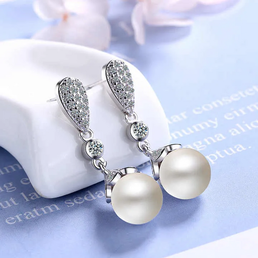 Pearl vintage Stone Earrings