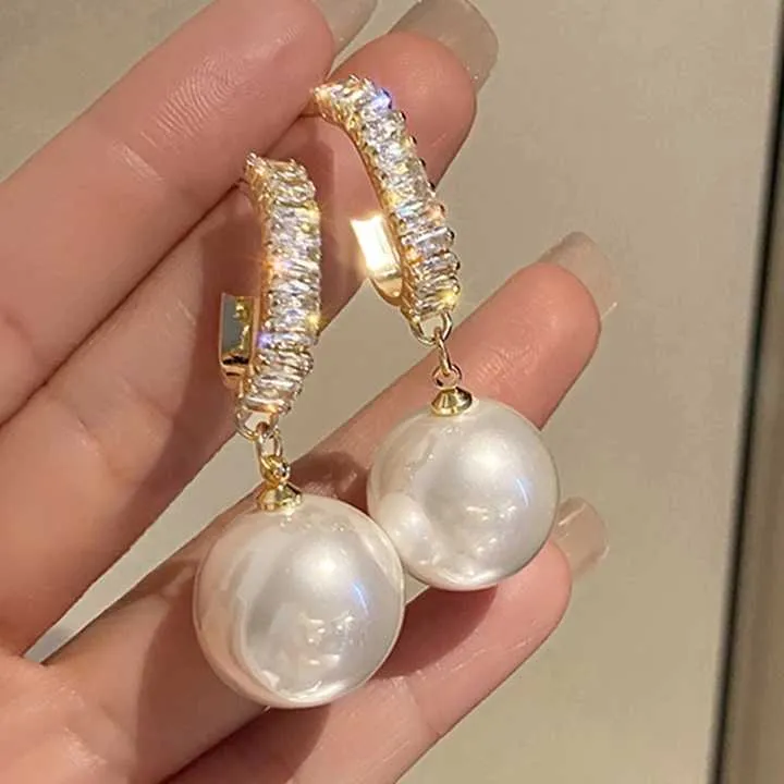 Pearl Water Drop Earrings