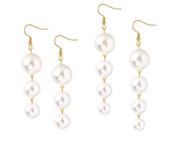 Gold Plated Shepherd Pearl Earrings