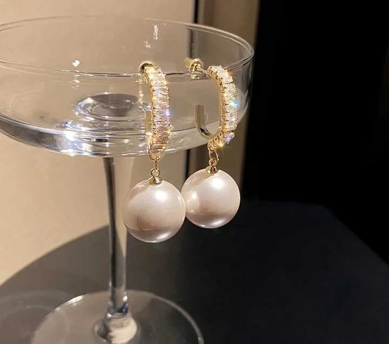 Pearl Water Drop Earrings