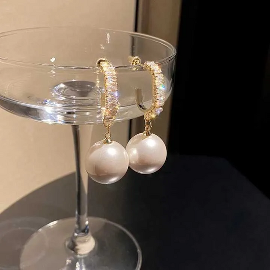 Pearl Water Drop Earrings