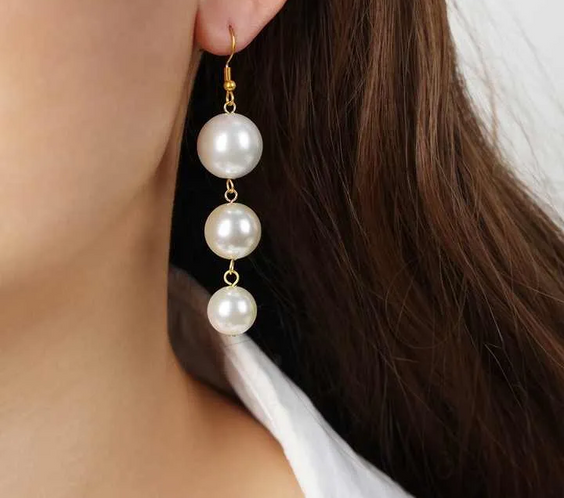 Gold Plated Shepherd Pearl Earrings