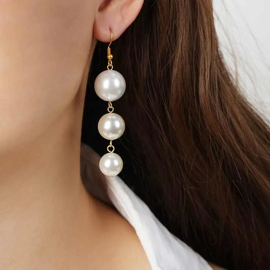 Gold Plated Shepherd Pearl Earrings