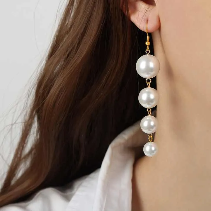 Gold Plated Shepherd Pearl Earrings